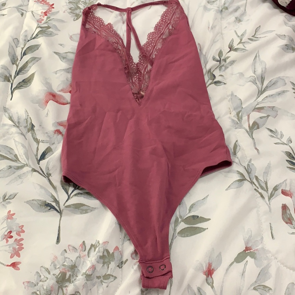 Darkish magenta bodysuit